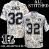 Camo Embroidered Bob Jones Cincinnati Bengals #32 Stitched Jersey
