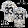 Camo Embroidered Tra Carson Cincinnati Bengals #33 Stitched Jersey