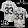 Camo Embroidered Stan Fritts Cincinnati Bengals #33 Stitched Jersey