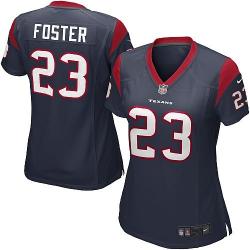 FOSTER Houston #23 Womens Football Jersey - Arian Foster Womens Football Jersey (Blue)_Free Shipping