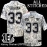 Camo Embroidered Kenny Graham Cincinnati Bengals #33 Stitched Jersey