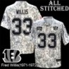 Camo Embroidered Fred Willis Cincinnati Bengals #33 Stitched Jersey