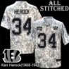 Camo Embroidered Ken Herock Cincinnati Bengals #34 Stitched Jersey