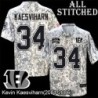 Camo Embroidered Kevin Kaesviharn Cincinnati Bengals #34 Stitched Jersey