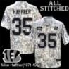 Camo Embroidered Mike Haffner Cincinnati Bengals #35 Stitched Jersey