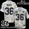 Camo Embroidered Reagan Maui'a Cincinnati Bengals #36 Stitched Jersey