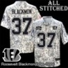Camo Embroidered Roosevelt Blackmon Cincinnati Bengals #37 Stitched Jersey