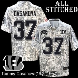 Camo Embroidered Tommy Casanova Cincinnati Bengals #37 Stitched Jersey