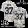 Camo Embroidered Jalen Davis Cincinnati Bengals #37 Stitched Jersey