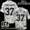 Camo Embroidered Chris Lewis-Harris Cincinnati Bengals #37 Stitched Jersey