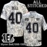 Camo Embroidered Myron Bell Cincinnati Bengals #40 Stitched Jersey