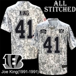 Camo Embroidered Joe King Cincinnati Bengals #41 Stitched Jersey