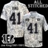 Camo Embroidered Joe King Cincinnati Bengals #41 Stitched Jersey