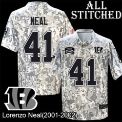 Camo Embroidered Lorenzo Neal Cincinnati Bengals #41 Stitched Jersey