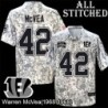 Camo Embroidered Warren McVea Cincinnati Bengals #42 Stitched Jersey