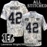 Camo Embroidered Lawrence Wright Cincinnati Bengals #42 Stitched Jersey