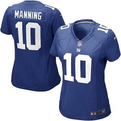MANNING NY-Giant #10 Womens Football Jersey - Eli Manning Womens Football Jersey (Blue)_Free Shipping