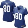 CRUZ NY-Giant #80 Womens Football Jersey - Victor Cruz Womens Football Jersey (Blue)_Free Shipping