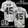 Camo Embroidered Michael Blair Cincinnati Bengals #45 Stitched Jersey