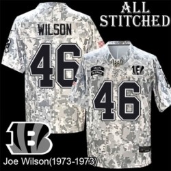 Camo Embroidered Joe Wilson Cincinnati Bengals #46 Stitched Jersey