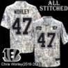 Camo Embroidered Chris Worley Cincinnati Bengals #47 Stitched Jersey