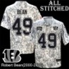 Camo Embroidered Robert Bean Cincinnati Bengals #49 Stitched Jersey