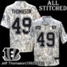 Camo Embroidered Jeff Thomason Cincinnati Bengals #49 Stitched Jersey