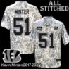 Camo Embroidered Kevin Minter Cincinnati Bengals #51 Stitched Jersey