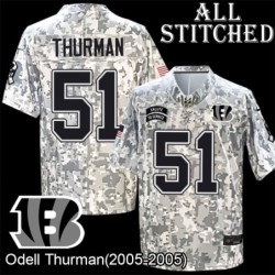 Camo Embroidered Odell Thurman Cincinnati Bengals #51 Stitched Jersey