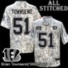 Camo Embroidered Brian Townsend Cincinnati Bengals #51 Stitched Jersey