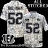 Camo Embroidered Tim Buchanan Cincinnati Bengals #52 Stitched Jersey