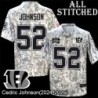 Camo Embroidered Cedric Johnson Cincinnati Bengals #52 Stitched Jersey