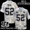 Camo Embroidered Randy Neal Cincinnati Bengals #52 Stitched Jersey