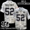 Camo Embroidered Craig Ogletree Cincinnati Bengals #52 Stitched Jersey