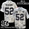 Camo Embroidered Gary Reasons Cincinnati Bengals #52 Stitched Jersey