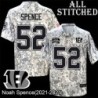 Camo Embroidered Noah Spence Cincinnati Bengals #52 Stitched Jersey