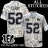 Camo Embroidered Tim Terry Cincinnati Bengals #52 Stitched Jersey