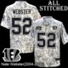 Camo Embroidered Nate Webster Cincinnati Bengals #52 Stitched Jersey