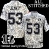 Camo Embroidered Rashad Jeanty Cincinnati Bengals #53 Stitched Jersey