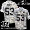 Camo Embroidered Billy Price Cincinnati Bengals #53 Stitched Jersey