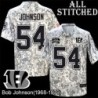 Camo Embroidered Bob Johnson Cincinnati Bengals #54 Stitched Jersey