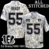 Camo Embroidered Ed Brady Cincinnati Bengals #55 Stitched Jersey