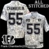 Camo Embroidered Frank Chamberlin Cincinnati Bengals #55 Stitched Jersey