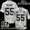 Camo Embroidered Marcus Wilkins Cincinnati Bengals #55 Stitched Jersey
