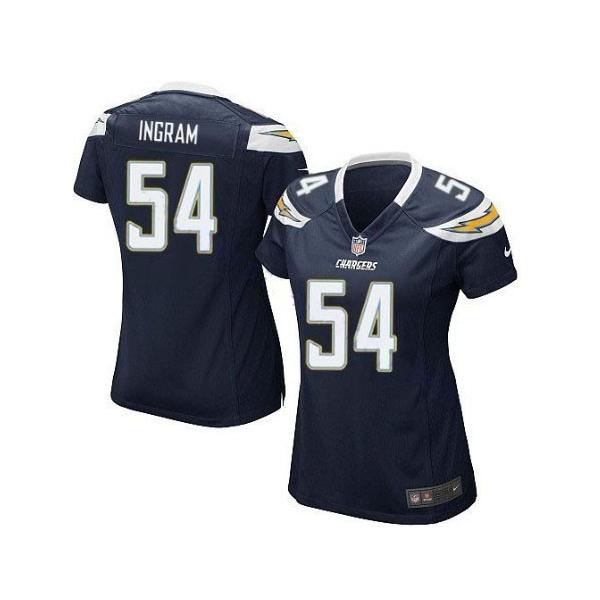 COOPER San Diego #54 Womens Football Jersey - Stephen Cooper Womens Football Jersey (Navy)_Free Shipping