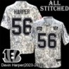 Camo Embroidered Devin Harper Cincinnati Bengals #56 Stitched Jersey