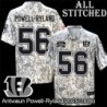 Camo Embroidered Antwaun Powell-Ryland Cincinnati Bengals #56 Stitched Jersey