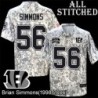 Camo Embroidered Brian Simmons Cincinnati Bengals #56 Stitched Jersey