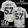 Camo Embroidered Ray Bentley Cincinnati Bengals #57 Stitched Jersey