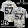 Camo Embroidered Andre Frazier Cincinnati Bengals #57 Stitched Jersey